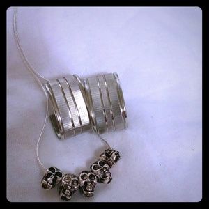 Silver jewelry set